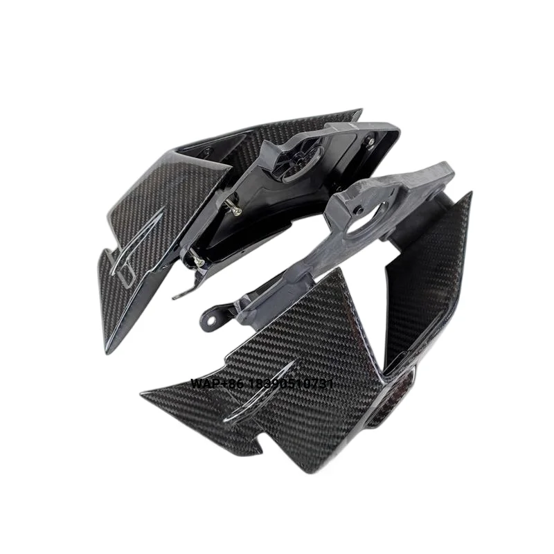 OEM 3K 100% Dry Carbon Fiber  Fixed Wing for 2023 Carbon Fiber Motorcycle Fairing Kit Wholesale