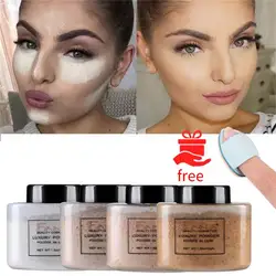 Face Foundation Powder Oil Control Contour Full CoverBanana Powder Translucent Mineral Makeup Base Matte Foundation Make Up