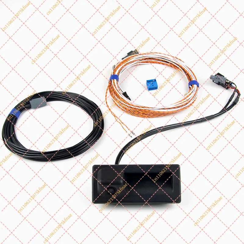Rear View Camera for Audi A4 B9 - 3V0827566L Trunk Handle Camera with Highline Guidance Line Harness