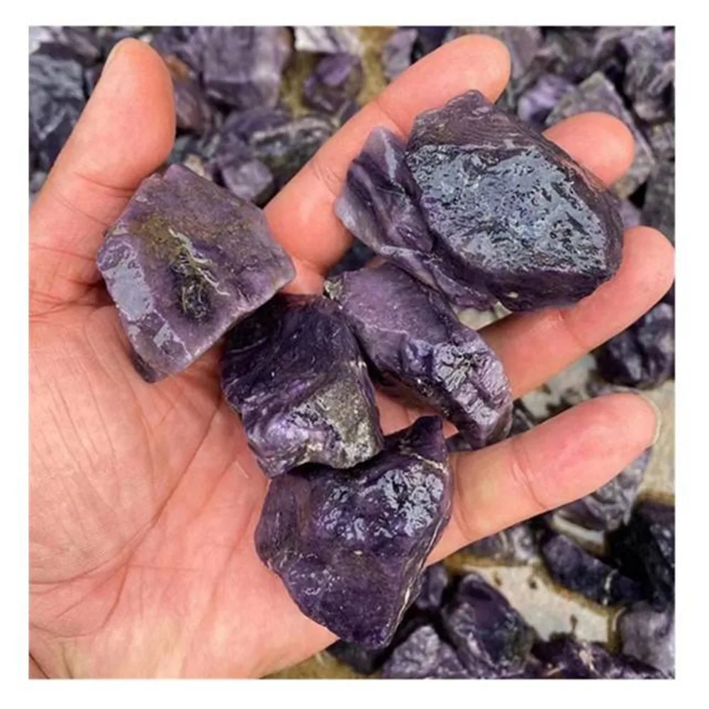 

Sugilite Rough Stones Natural Quartz Crystal Purple Gems Rare Mineral Specimens Healing Reiki Decoration