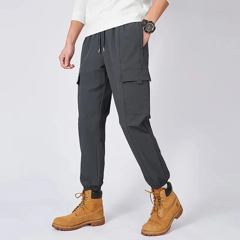 

Men Loose Casual Work Pants Summer New Fashion High Elasticity Mountain Pattern Work Trousers Men's Comfortable Loose Fit