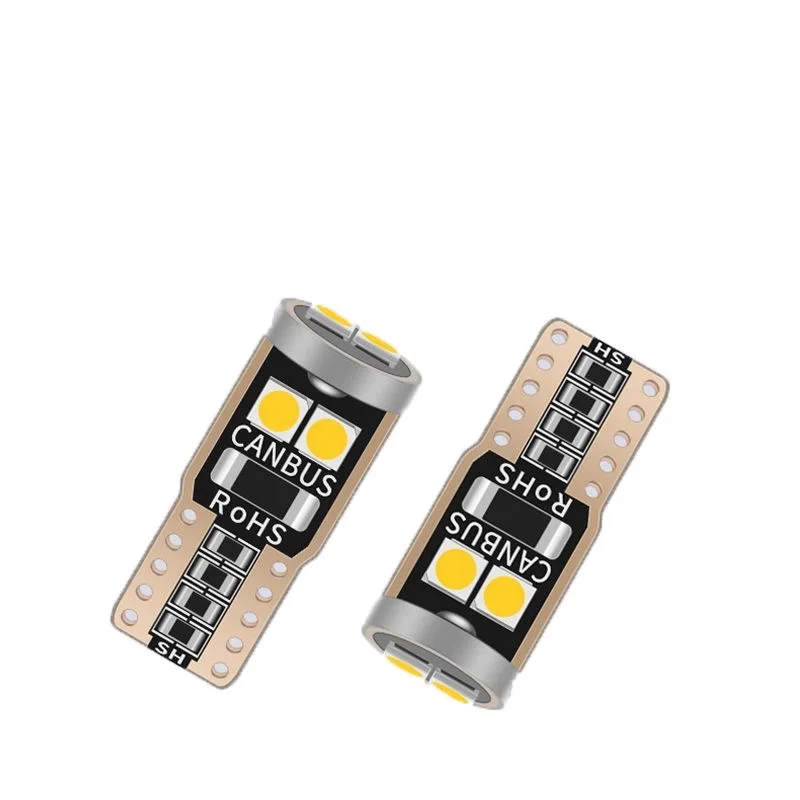 

2PCS T10 W5W LED Bulbs Red Canbus 194 168 LED Clearance Yellow Light Car Interior Reading Door Trunk License Plate Lamp 6500K