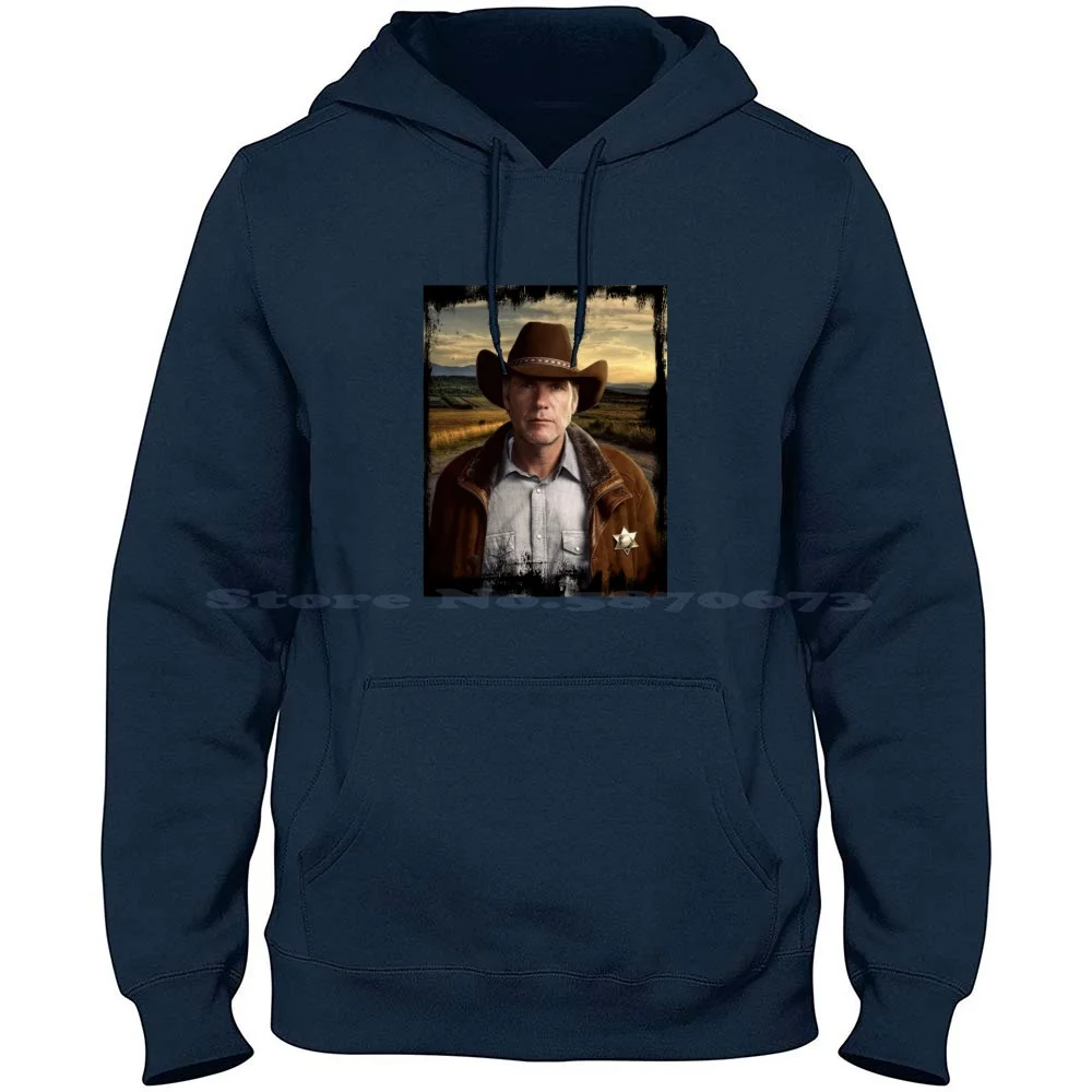 Sheriff In Town 100% Cotton Hoodie Walt Longmire Sheriff Police West Justice Truth