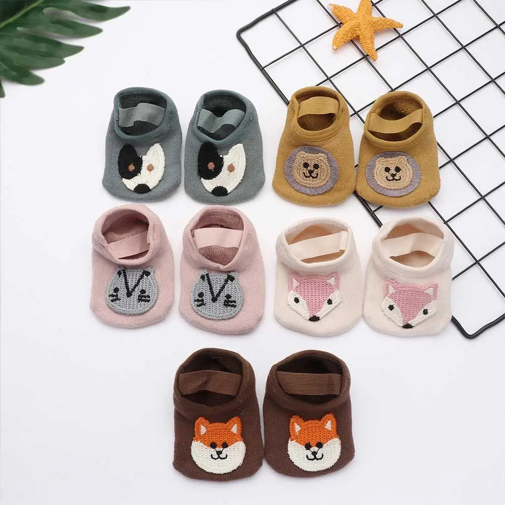 Indoor First Walkers Anti-slip Prewalker Infant Crib Shoes Cotton Floor Socks Animal Baby Socks Toddler Accessories