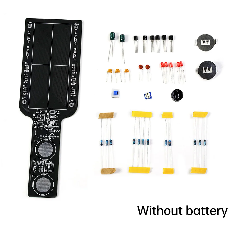 DC3-5V Simple Metal Detector Electronic DIY Kit Handheld Metal Detection Alarm Module Tecnologia Treinamento Soldagem Exercícios