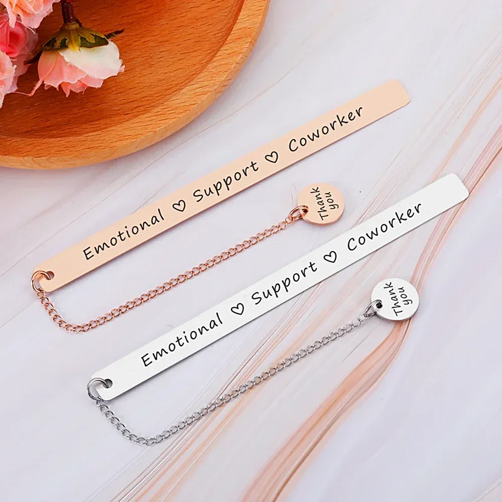 

Stainless Steel Bookmark Tassel Pendant Reading Book Mark Lettering Retro Book Page Marker Stationery Supplies Friends Present