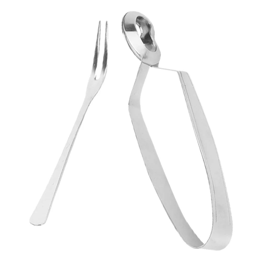 

1 set Stainless Steel Tong Escargot Tong Metal Seafood Clip Multi-Use Food Clip For Restaurant Home Kitchen Escargot Tools Snail