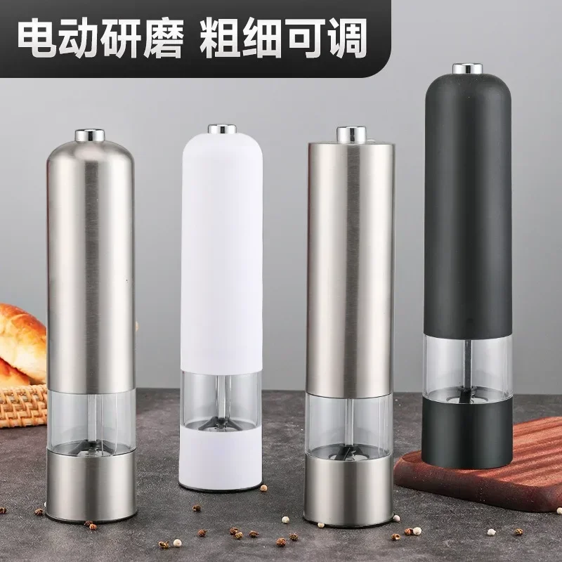 Kitchen Wholesale Battery Plastic Salt Pepper Mill Electric and Grinder pepper powder mill