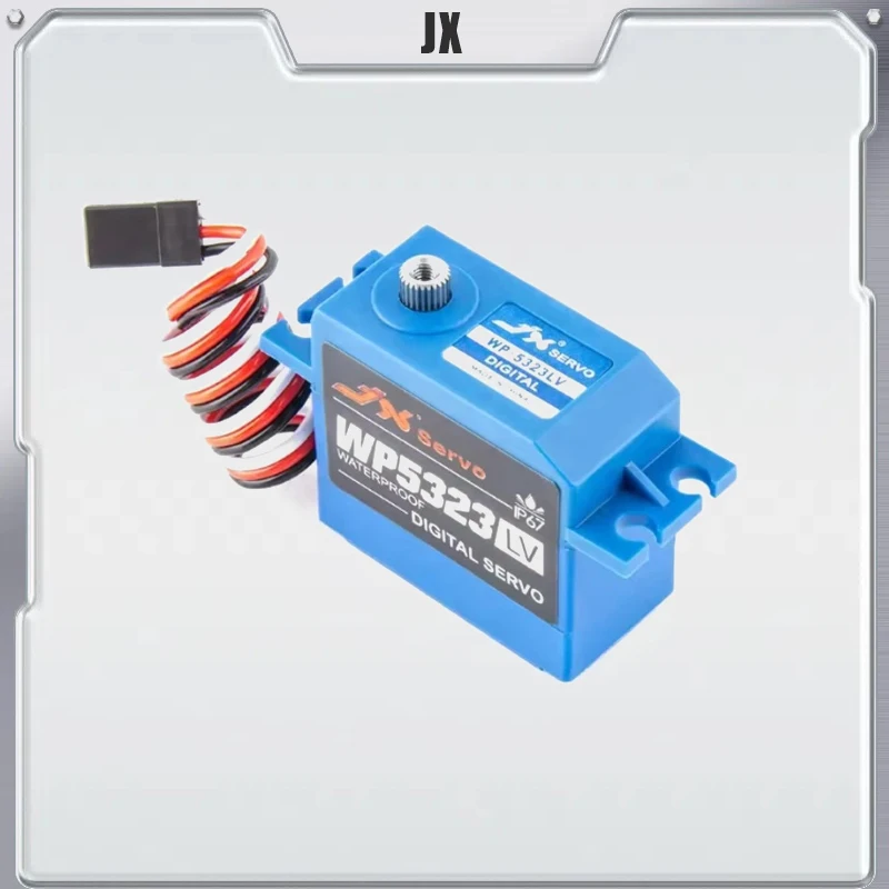 Serwo JX Servo WP5323LV 23kg Cyfrowe Wodoodporne 6.0V IP67 Standardowe Serwo z Metalowymi Przekładniami do Samochodów RC 1/8 1/10 i Łodzi