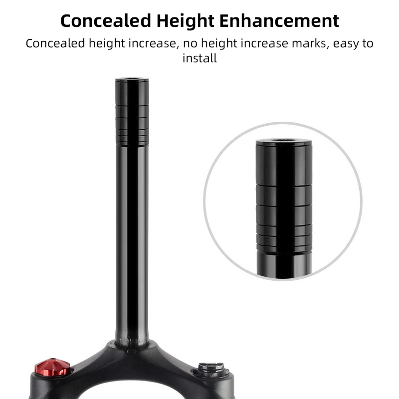 TOOPRE Height Spacer Riser Bike Fork Stem Extender Inside Fiameter 24.6-25.4mm 55mm Outer Diameter 28.6mm for Mountain Road Bike