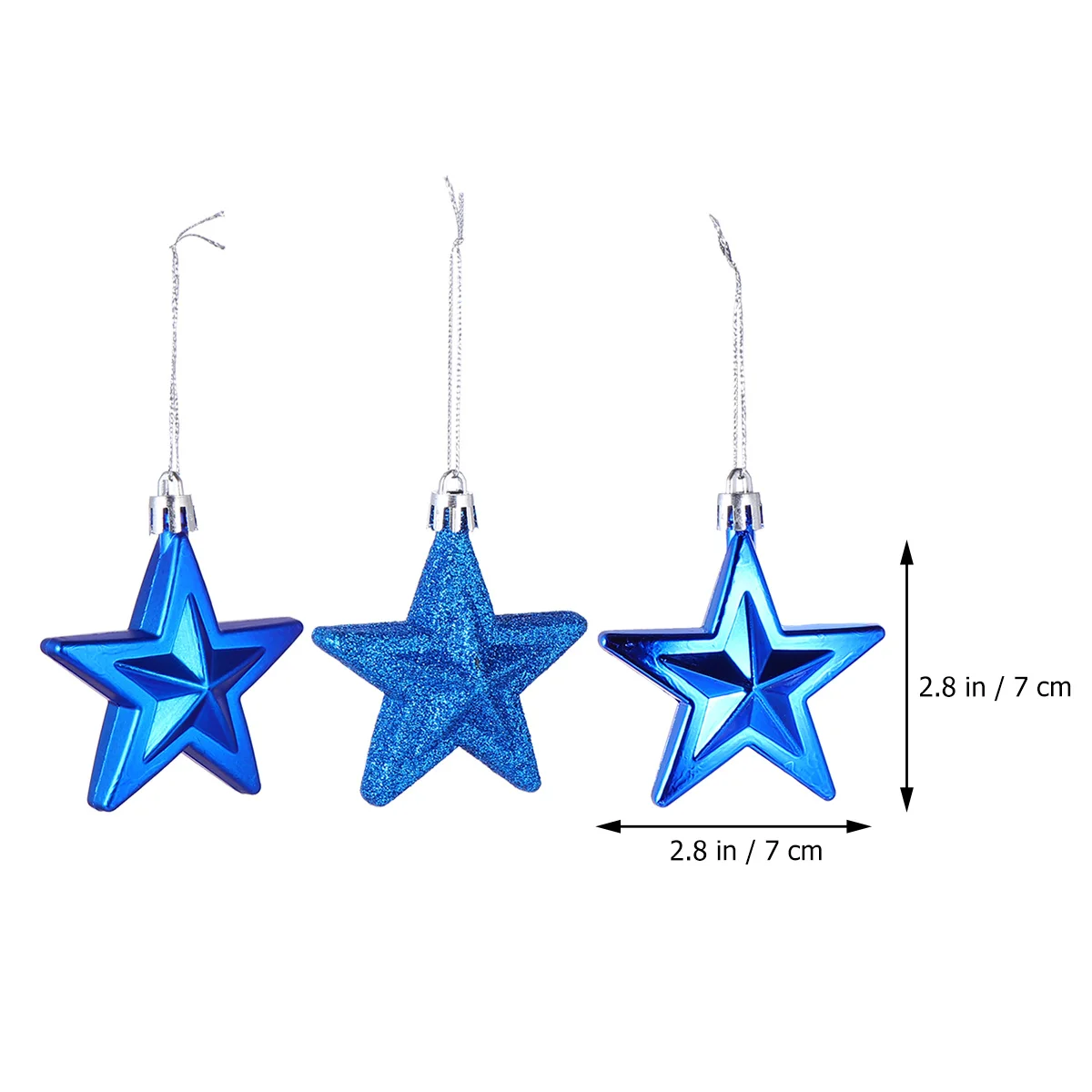 

18Pcs Skinfriendly Star Decor Christmas Tree Ornament Ecofriendly Xmas Hanging Decoration Christmas Tree Ornament