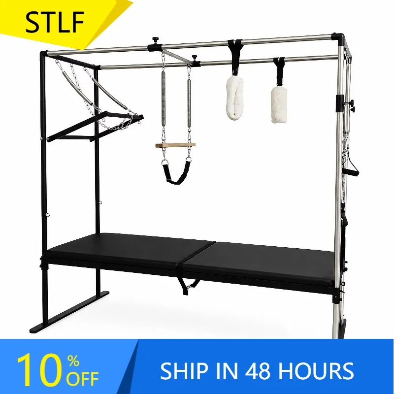 YTYIN Black Metal Durable Portable Adjustable Pilates Reformer Trapeze Combination Gym Yoga Studio Commercial Yoga Club