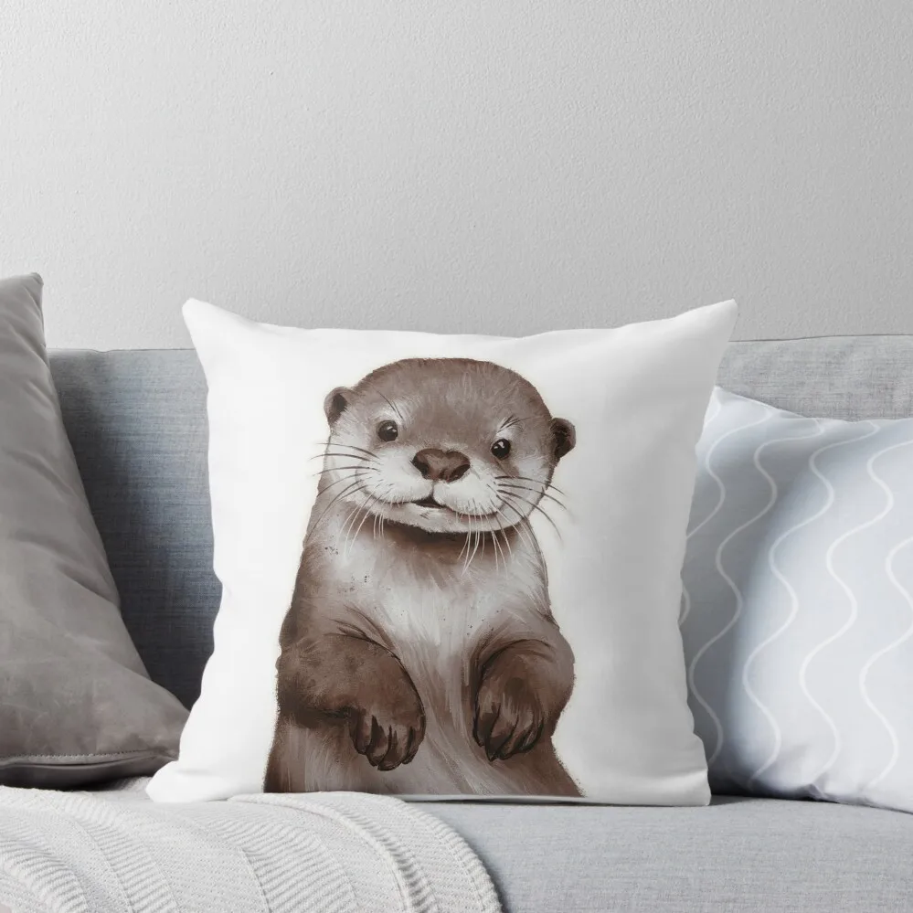 

Otterly Awesome Throw Pillow pillowcases for sofa cushions Luxury Cushion Cover anime girl pillow cover christmas pillow
