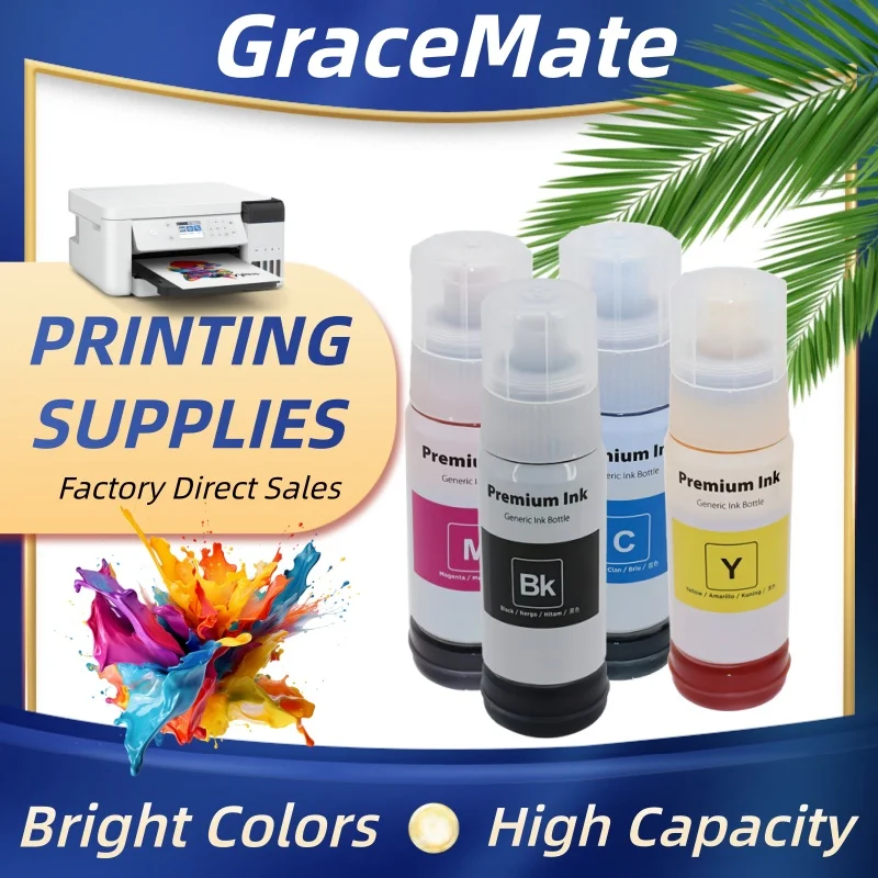 

1Set Dye Ink 522 T522 Refill Ink Compatible For Epson EcoTank ET-2400 ET-2720 ET-2800 ET-2803 ET-4700 ET-4800