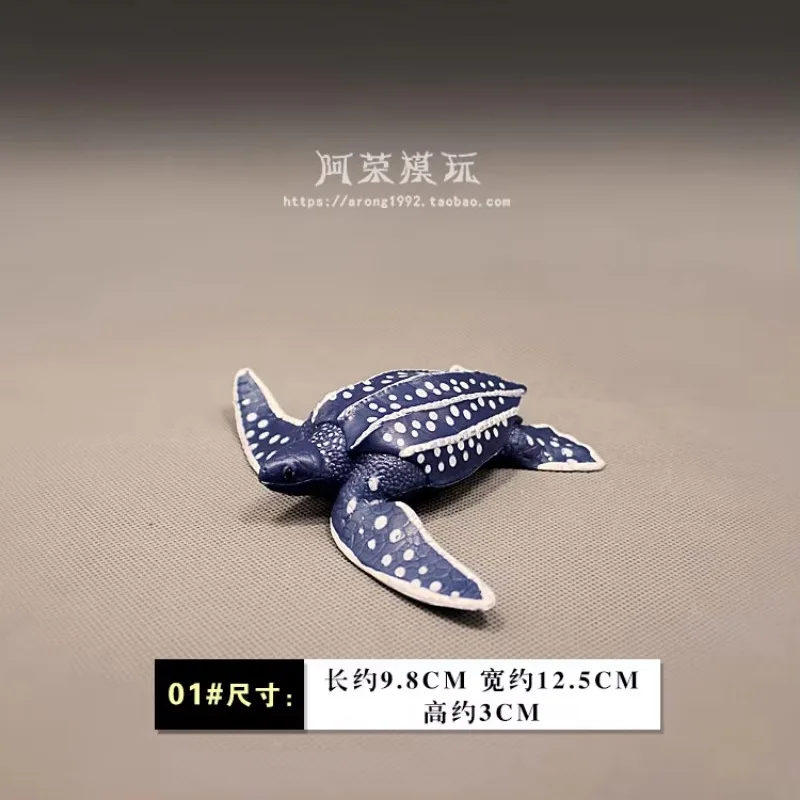 Simulation Sea Animal Action Figures Leatherback & Red-eared Turtle Ocean World Aquarium Decor Land Tortoise Figurines Toy