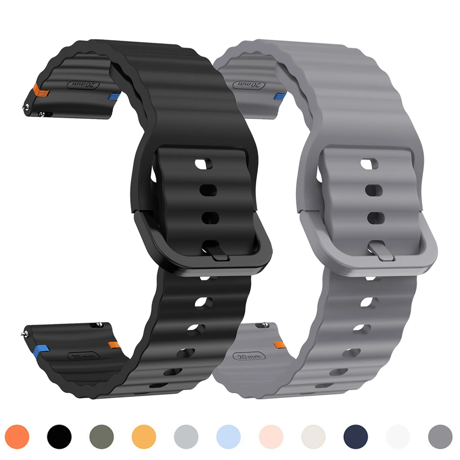 22Mm Silicone Strap… - image