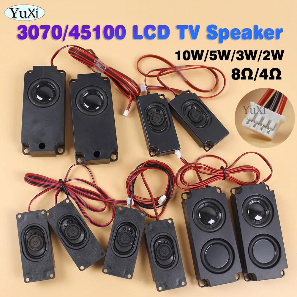 1Pair Audio Altoparlanti Portatili Per Computer PC Altoparlante 3070 45100 TV LCD Altoparlanti Rettangolo Altoparlante 2W 3W 5W 10W 4Ohm 8Ohm