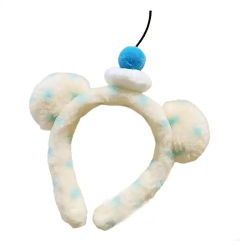 

270D Мягкая плюшевая повязка на голову с медвежьими ушками, забавный аксессуар, косплей для вечеринок и мероприятий