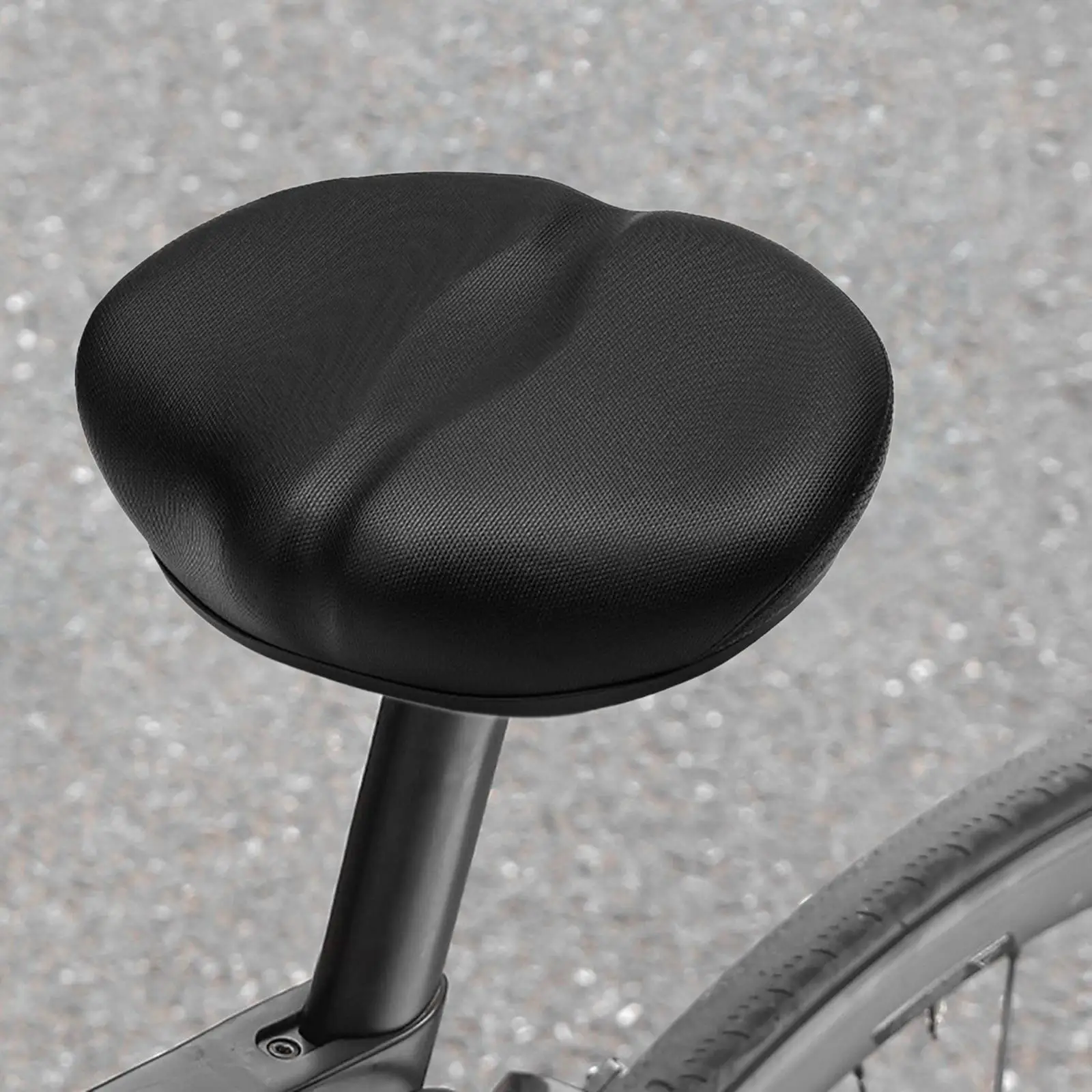 Noseless Bike Seat Cushion Bike Saddle Seat Universal Shock Absorbing PU Cycling Cushion Pad for Electric Bike Exercise Bike