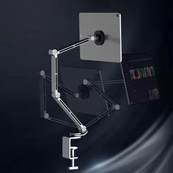 Magnetic Tablet Stand Holder Tablet Desk Mount Adjustable Foldable Tablet Arm Mount with 360°Rotate Base for IPad and iPhones