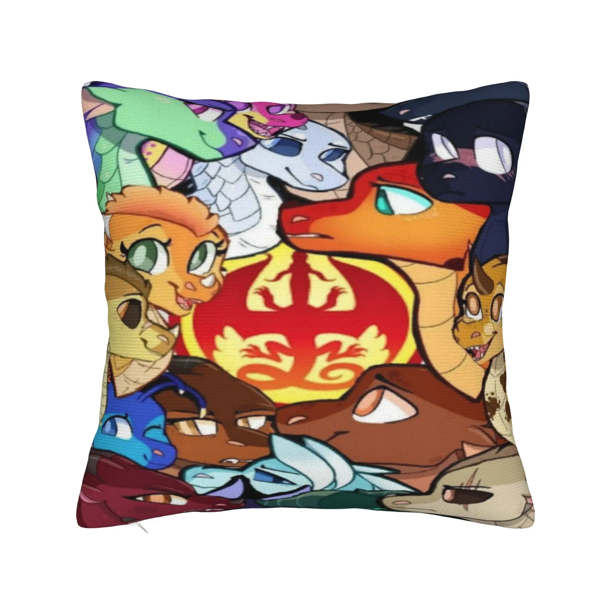 Wing Of Fire dragon Printing Pillowcase Cushion Cover  Pillow Covers Soft and Sweet Home Decoration Zipper Multiple Sizes