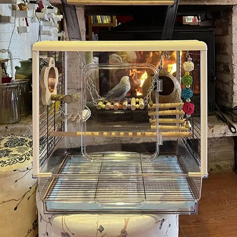 Cage  Large Parrots Bird Breeding Cages Birds Luxury Cages Canary Tweety Chinchilla Parrot Hamster Birdhouse Outdoor Plastic