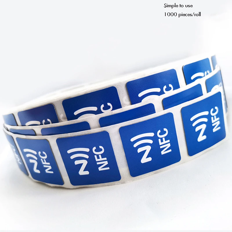 1PC 216 NFC Stickers Tags Work with All NFC-Enabled Phone & Devices 30 mm RFID Electronic Label NFC Stickers