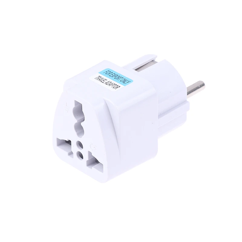 Adaptador de enchufe eléctrico multifunción Universal AU UK US a EU tipo E/F Francia España, enchufe de viaje, toma de CA, adaptador de enchufe KR