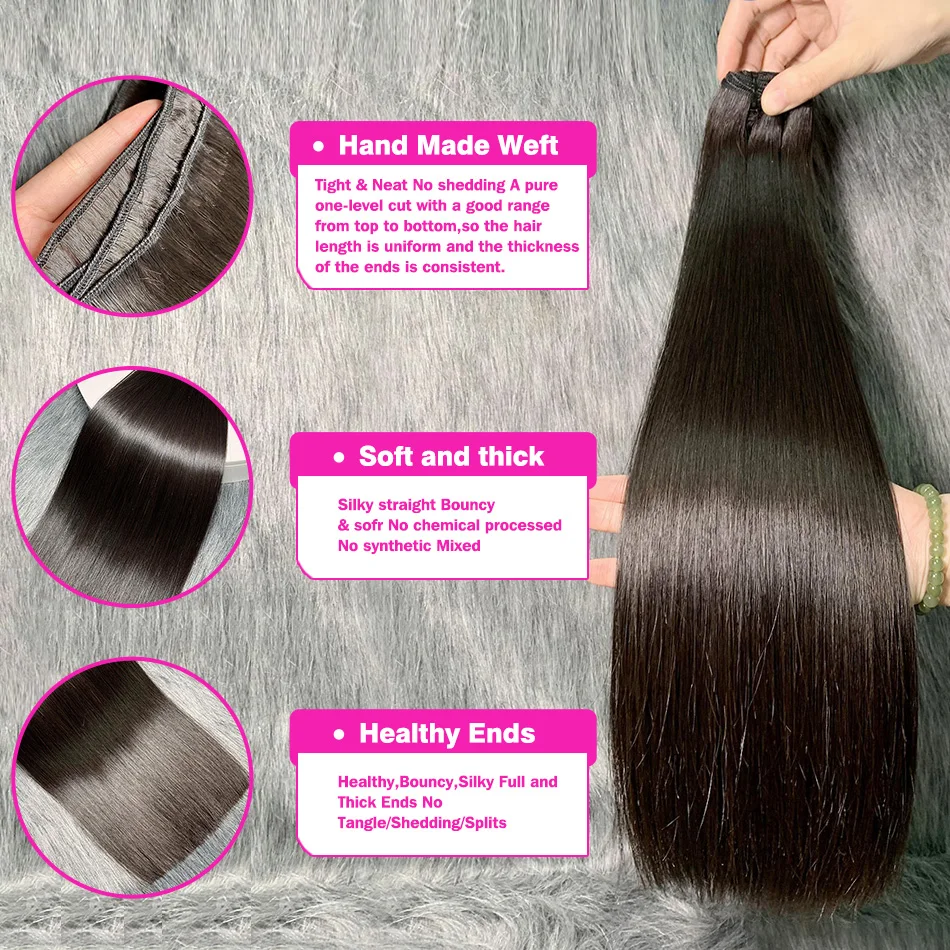 4Inch-24inch Bone Straight 100% Human Hair Bundles Deal Brazilian Human Hair  Bundles Raw Hair Extensions Natural Color