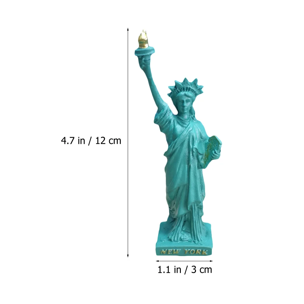 Mini Statue of Liberty Ornament Office An Fittings Room Resin Living Goddess Ornaments