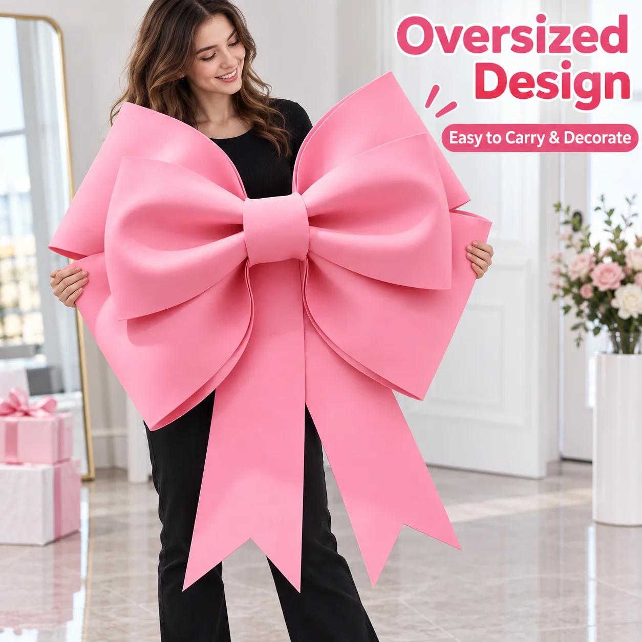 75/100CM Giant Bow EVA Big Bowknot Sponge Paper DIY Handmade Material Package for Wedding Arch Bridal Party Birthday Decor Prop