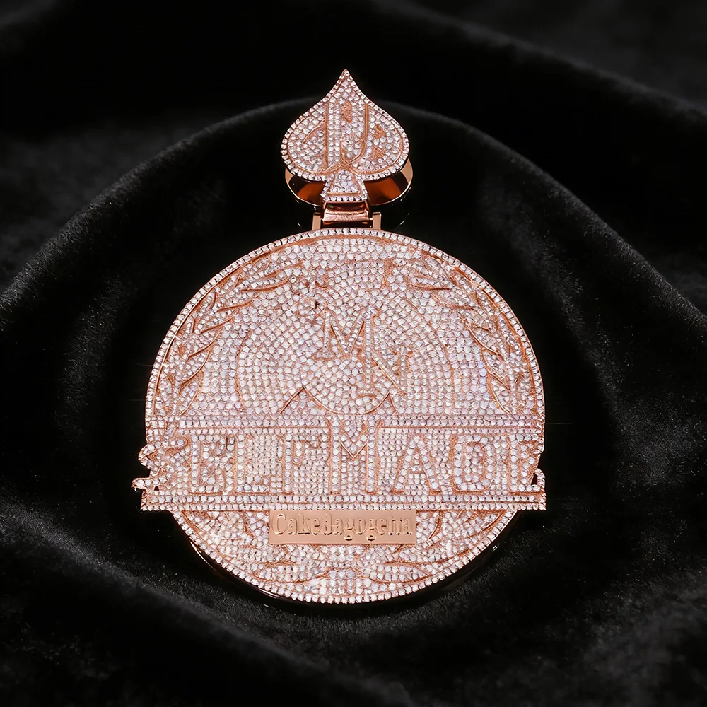 

NY Hip Hop Personalized Custom Logo Pendant Necklace Bling Iced Out Diamond Letter Pendant Solid Rapper Jewelry Gifts Wholesale