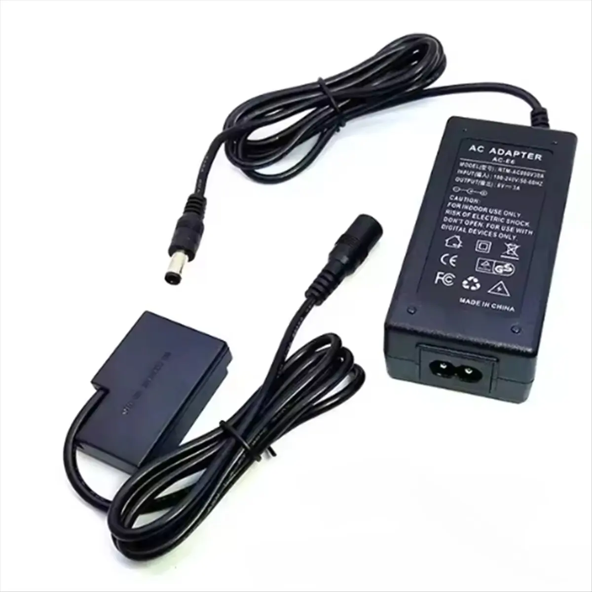 #22H Electronics Accessories,DC Coupler LP-E17 Dummy Battery AC Power Adapter Kit (EU) (Black)