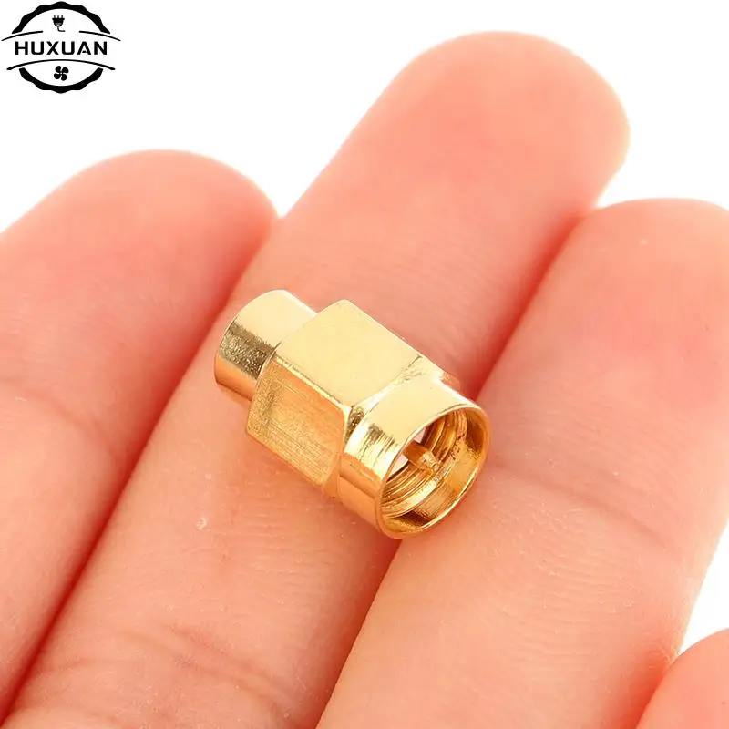 2W 6GHz 50 Ohm SMA Male RF Coaxial Termination Dummy Load Gold Plated Cap Connectors Accessories Brass Socket Coaxial Adapters