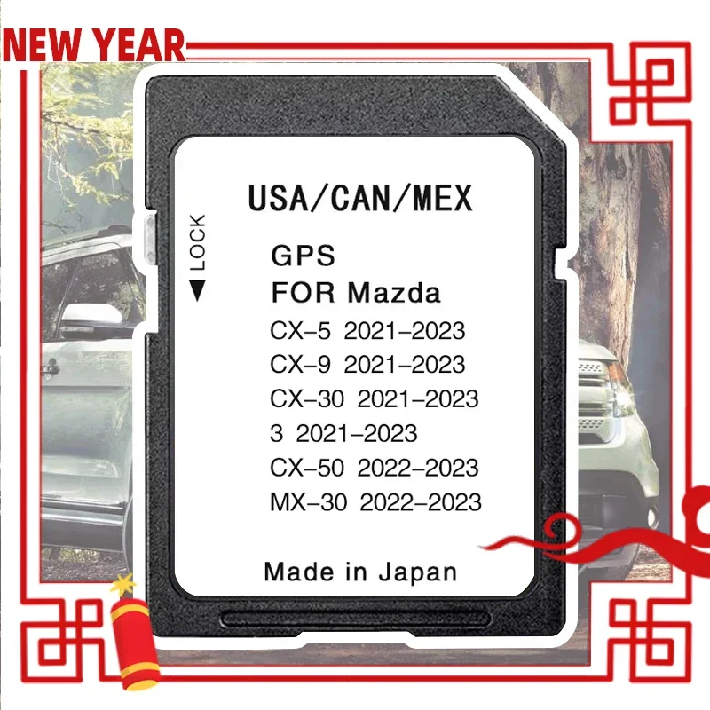 

Update Maps Version Navigation System SD Card USA/CAN/MEX Sat Navi 2023 for Mazda 3 CX-5 CX-9 CX-30 MX-30 CX-50 GPS