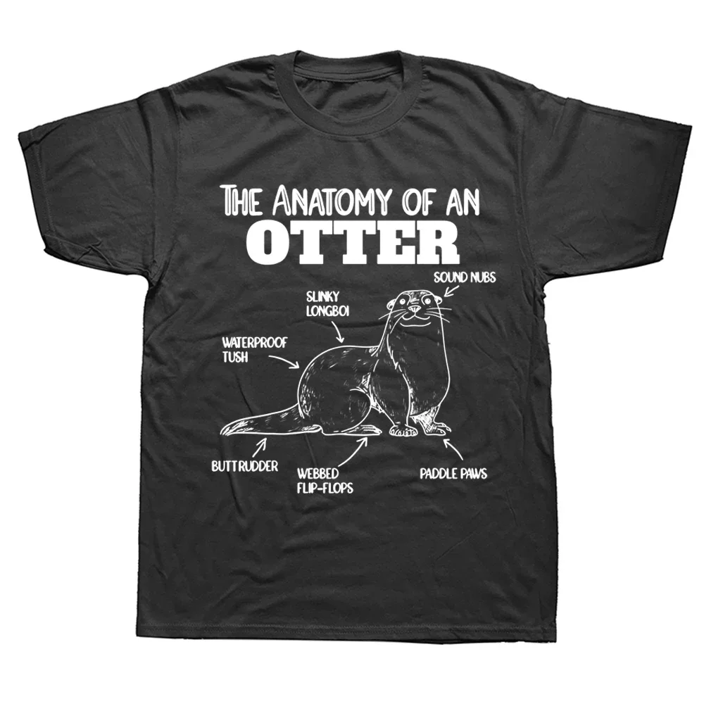 Novelly someeCute Anatomy Of An Otter T Shirts Cotton Streetwear Short Sleeve Birthday Gifts Summer Style T-shirt Men