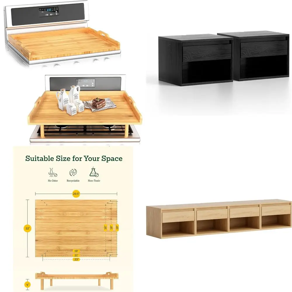 

Очень большая бамбуковая разделочная доска с ручками и регулируемыми ножками для газовых и электрических плит, доска для лапши 29 x 22 Вт