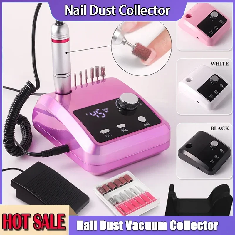 

Nail Drill New 45000RPM Machine Cutters Professional Electric Nails Sander File for Gel Nails Polishing For Home Manicure Salon