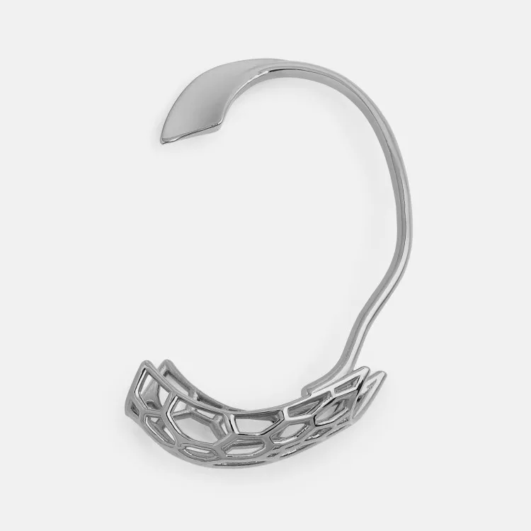CyberPunk Hollow Ear Hook Stud Earrings Design Ear Bones Clip Personality Fashion Ear for Women Men girls Jewelry Gift