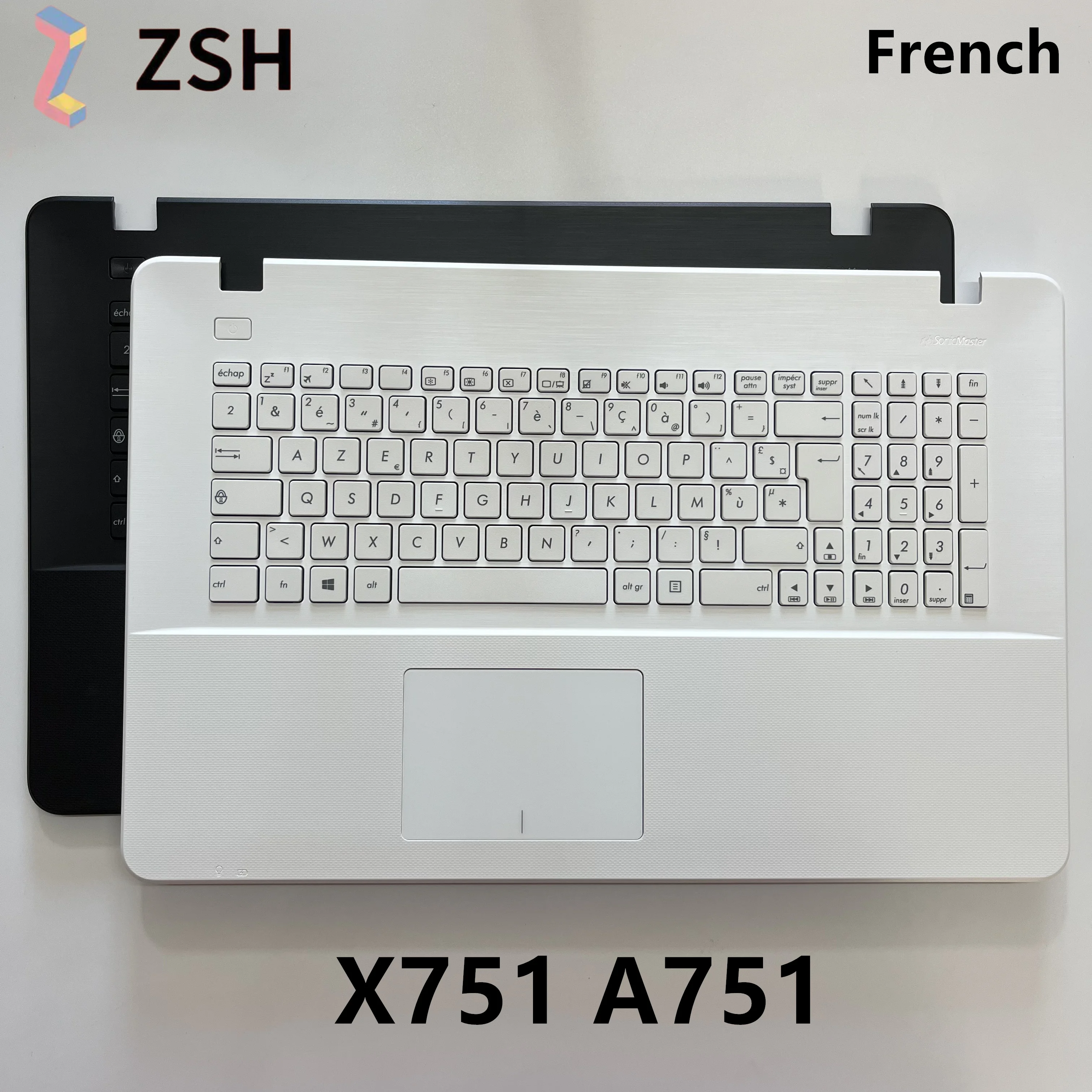 FR French keyboard touchpad palmrest keyboards for Asus A751 x751 x751l x751lk x751lk x751ma x751y Laptop keyboard C cover