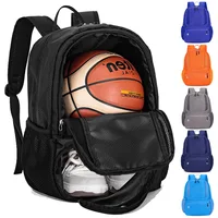 Mochila de baloncesto, bolsa deportiva grande con soporte para pelotas separado, compartimento para zapatos apto para fútbol, voleibol, natación, gimnasio, viajes