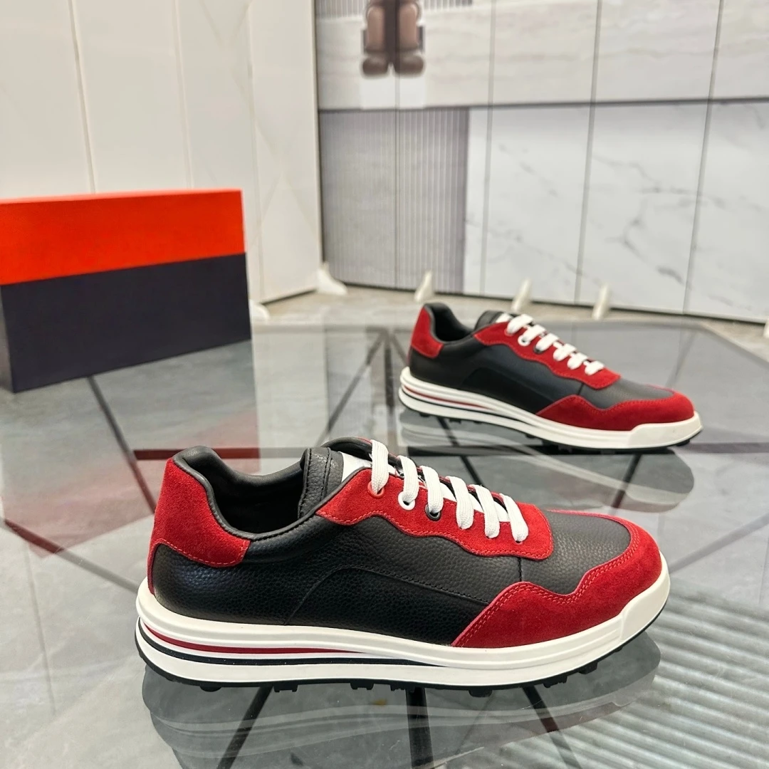 

Handmade Men's Shoes Luxury Casual Sneakers Trendy Sport Shoes Footwear Holiday Gifts Sheepskin Lining Top-Grain Cowhide Suede
