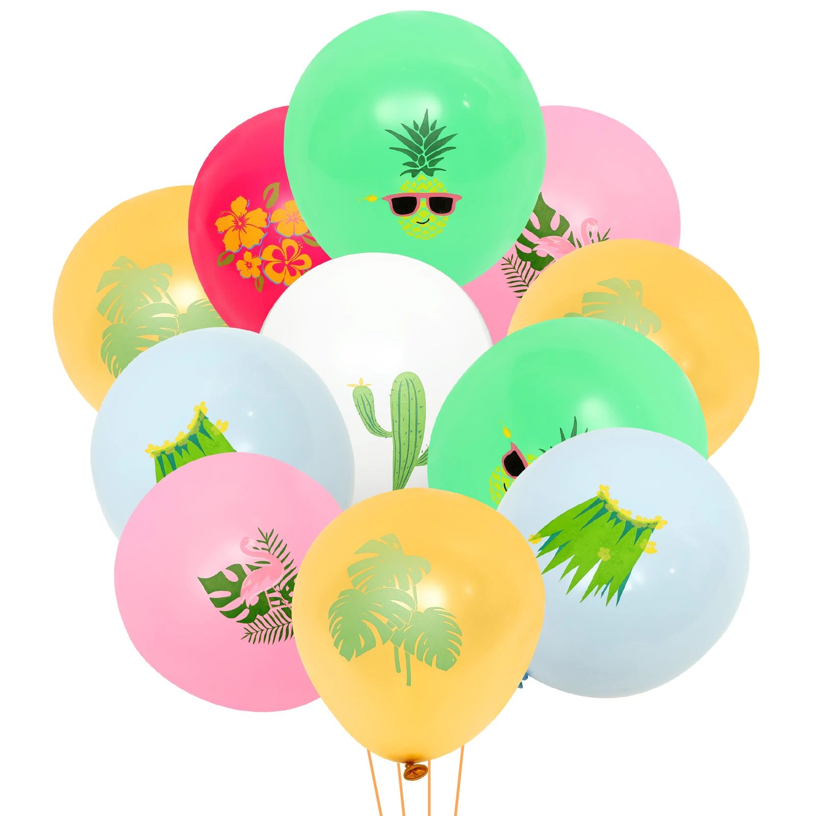 

30 Pcs Balloon Hawaiian Theme Birthday Festival Supplies Balloon Balloons Kits
