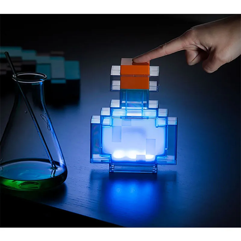 Brownstone Torch LED Lamp Potion Bottle Light USB Rechargeable Night Light Kids Xmas Gift MyWorld Torch Light Birthday Gift
