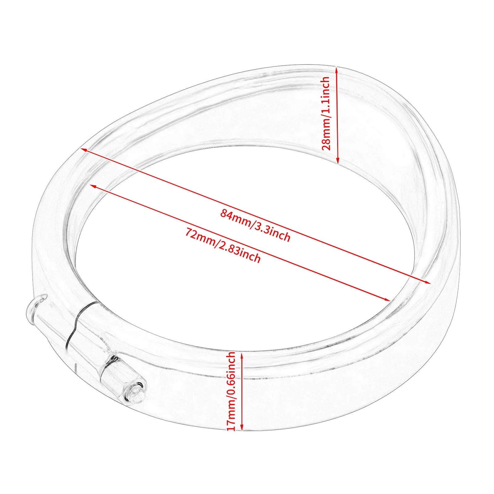 Motorcycle Visor Turn Signal Trim Ring Cover With Rubber Rings For Harley Touring Electra Glide Road King Softail FL FLST FLSTN