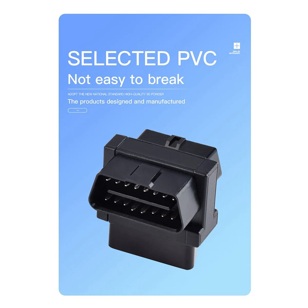 Car Mini OBD2 One Minute Two Extension Cable Automotive Universal 16-Pin Core Splitter Connected to Obd Devices(A)