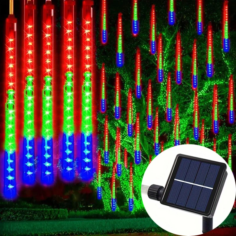 

192LED/288LED Meteor Shower Rain Lights Garden Street Tree Decor Fairy New Year Home Decor Outdoor Garland Christmas Decoration