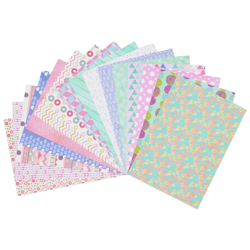 Kreatives Papier 6*4 Zoll mit Blumenmuster für Journaling und Scrapbooking A5 A6 Vintage Blumendesign Scrapbook Hintergrundpapiere – Detail 4