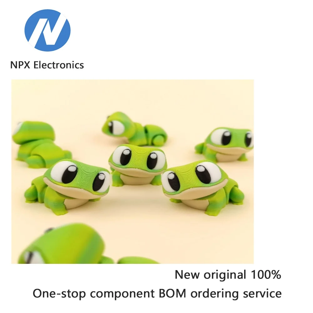 3D printed cute big eyed frog, full body joint movable simulation pet model toy