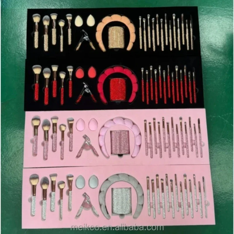 Glitz and Glam Brushes Shinny Rhinestone Makeup Brushes Professional Style Lip Brush with Gift Box Customizable